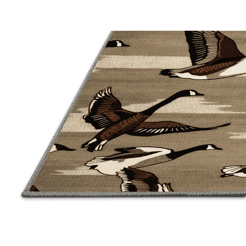  Tapis lavable Canada Goose Birds, Rectangulaire 8 pi x 10 pi