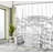 Floral Shower Curtain with Hooks Included-1963061161