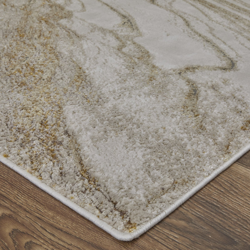 Rollegem Performance Abstract Indoor Rug, Rectangle 5' x 8'