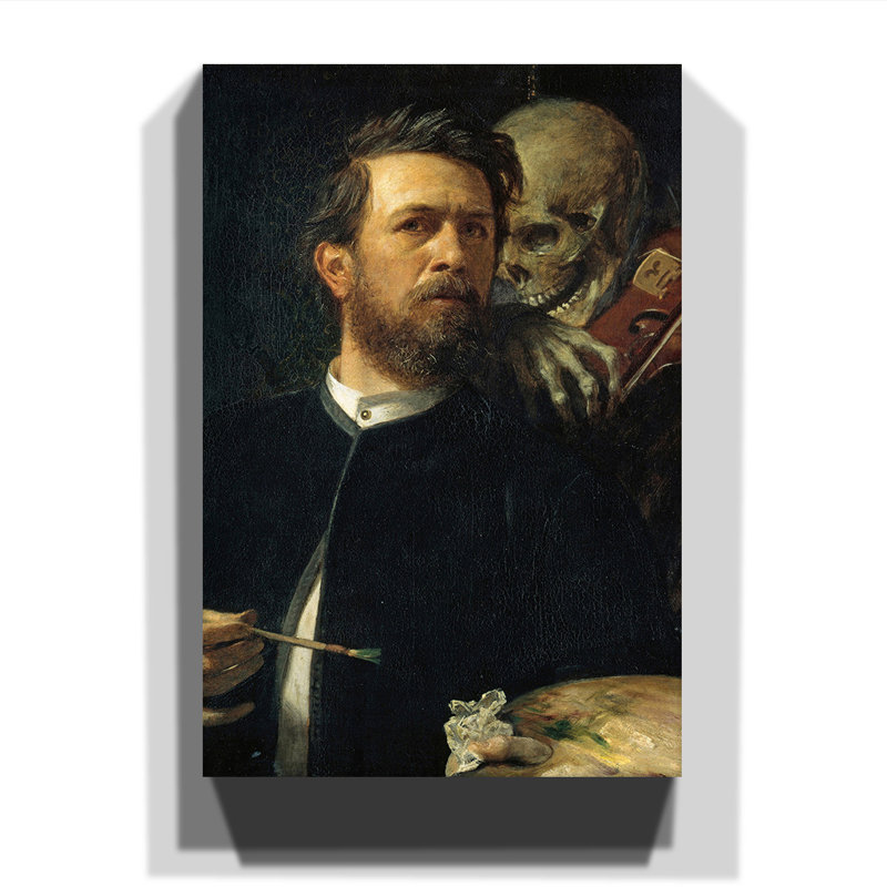 Arnold Böcklin - Wrapped Canvas Painting, 100cm H x 70cm W
