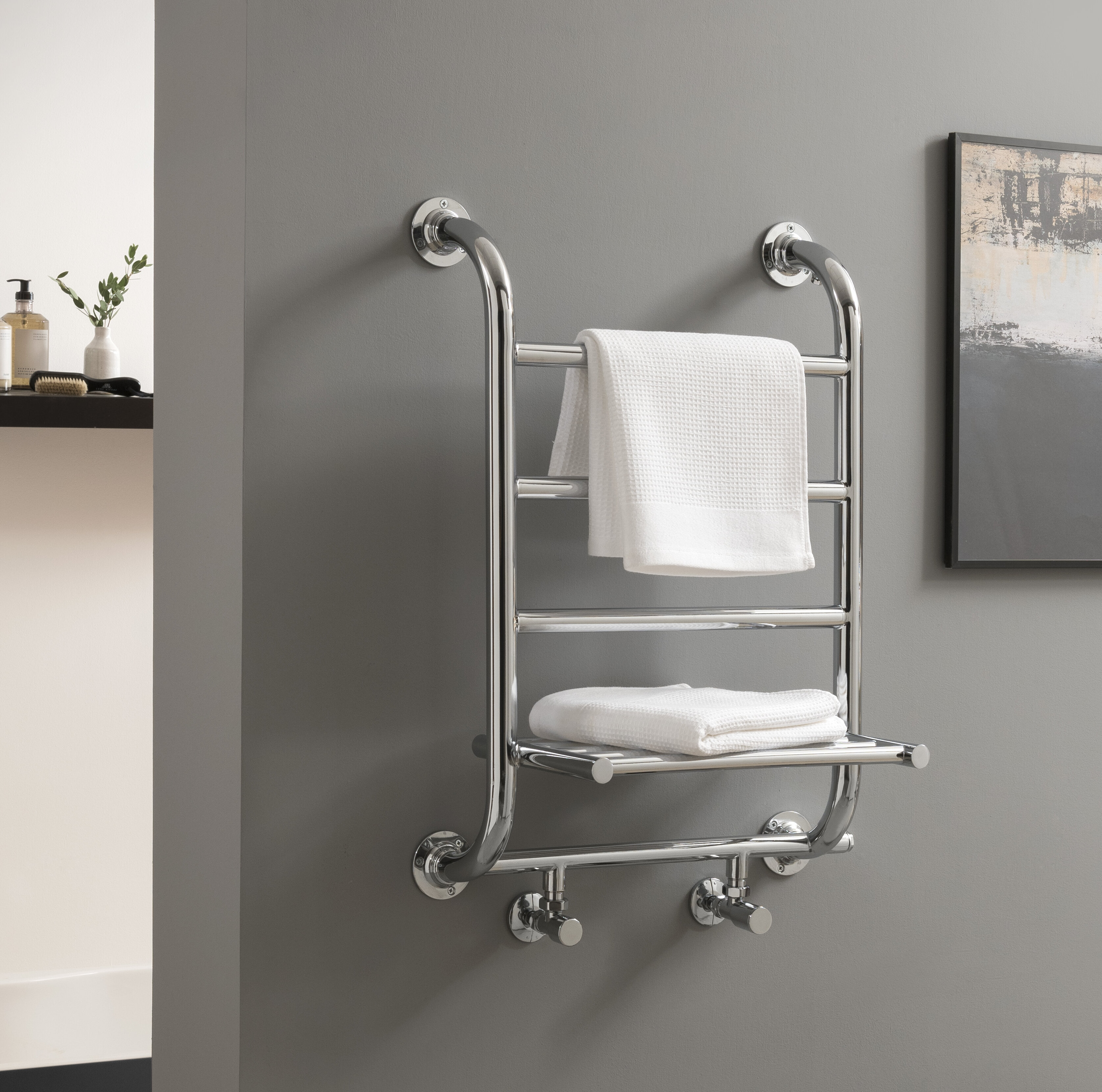 Belfry Heating Anahi Contemporary Rail Water-Fed Heated Towel Rails ...