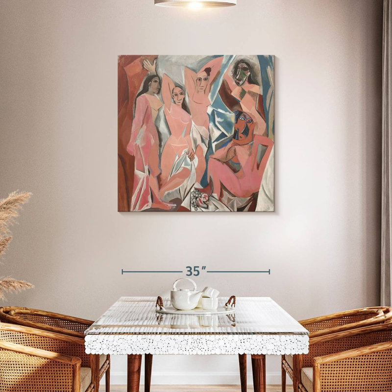 Les Demoiselles D'Avignon, H 36 po x l 36 po