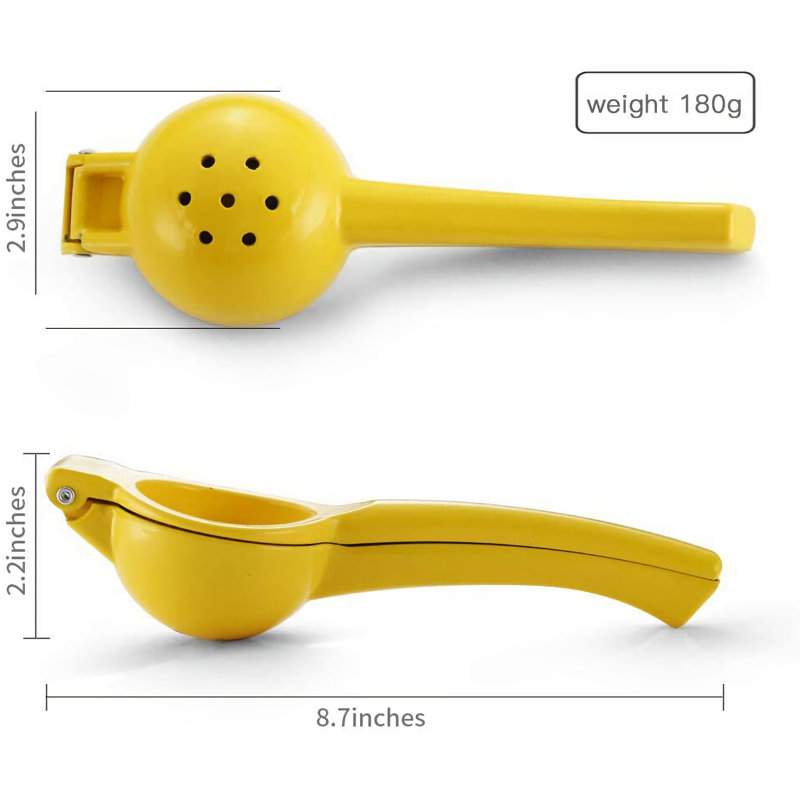 Metal Manual Citrus Lemon Squeezer Juicer, Yellow