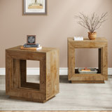 Cledis 2x24" Farmhouse End Table