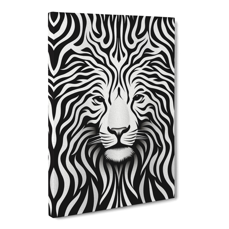 Tiger Op No.2 - No Frame Print, 60cm H x 40cm W x 3cm D