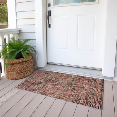 Jurnee Washable Geometric Indoor / Outdoor Rug