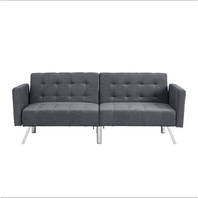 Canapé-lit Canapé-lit pliant convertible gris foncé