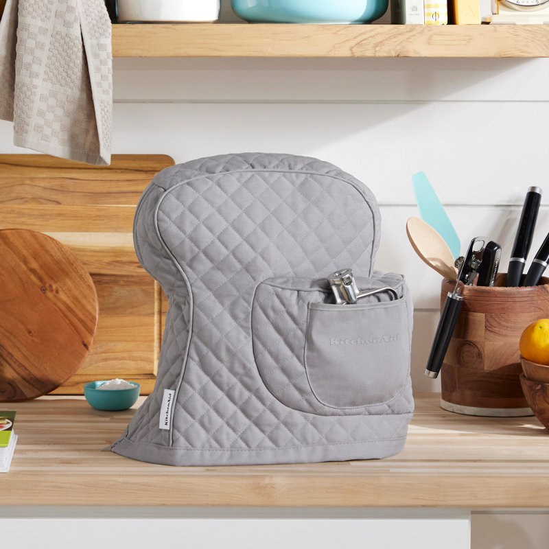 KitchenAid® Quilted Fitted Mixer Cover, Gray