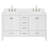 Cambridge 60.25'' Double Bathroom Vanity with Carrara Quartz Top-1431290258-1463372125