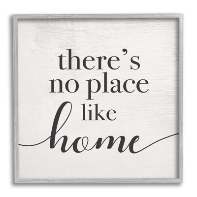 " No Place Like Home Phrase Rustic Farmhouse Pattern " by Daphne Polselli
