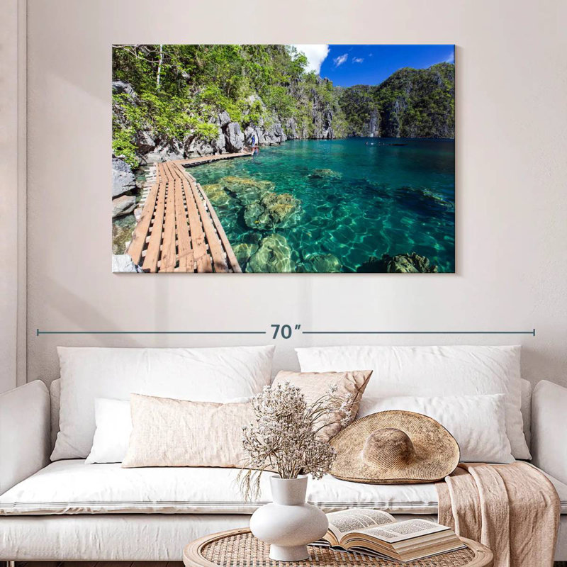 Lac Alvord Kayangan Island, H 32 po x l 48 po