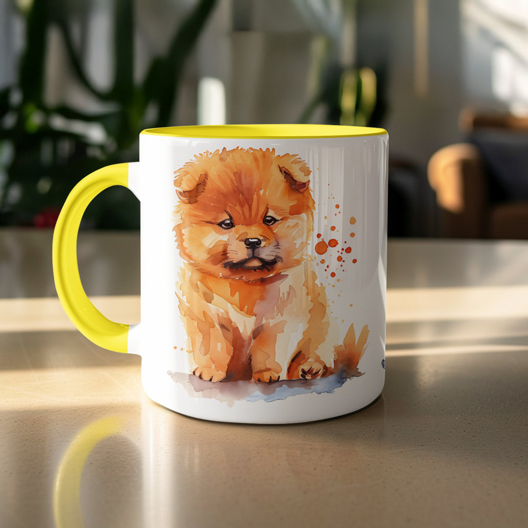 Cavalier Puppy Watercolor Design 11oz Coffee Mug