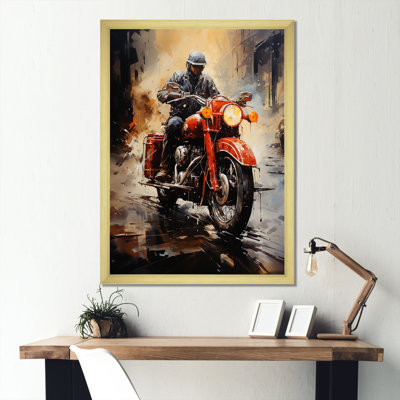 " Crimson Thunder Red Dirt Bike "