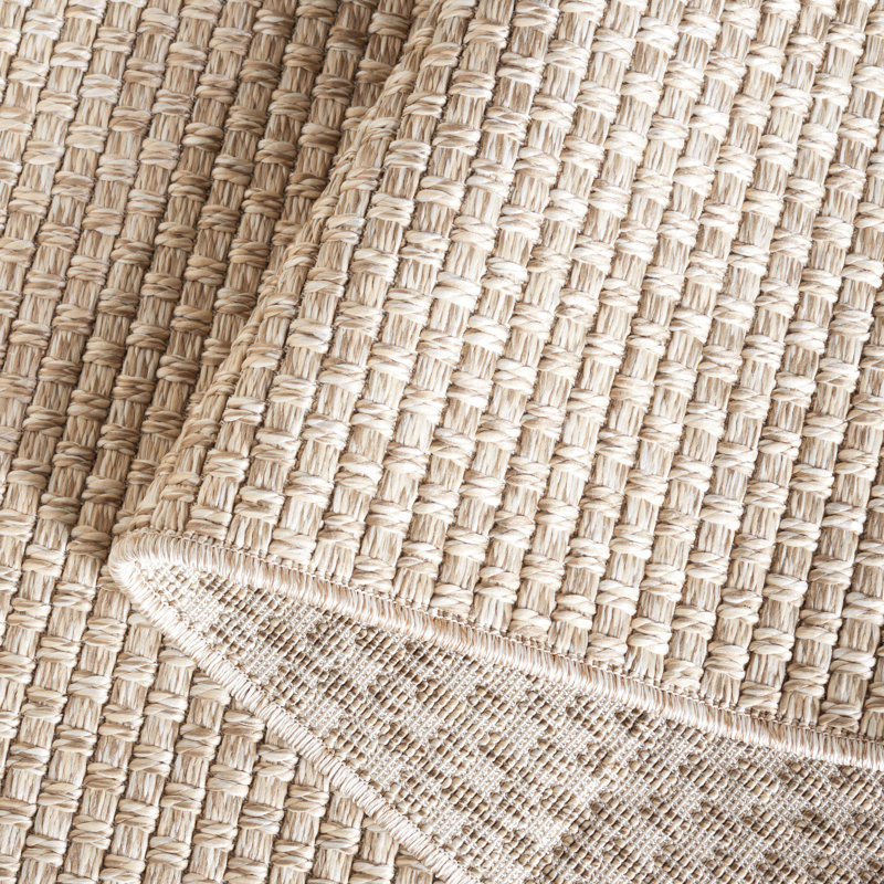 Tapis d'intérieur / extérieur de couleur unie Sisal, Rectangle 5 pi x 7 pi 6 po