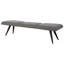 Banc en tissu gris anthracite Preslee