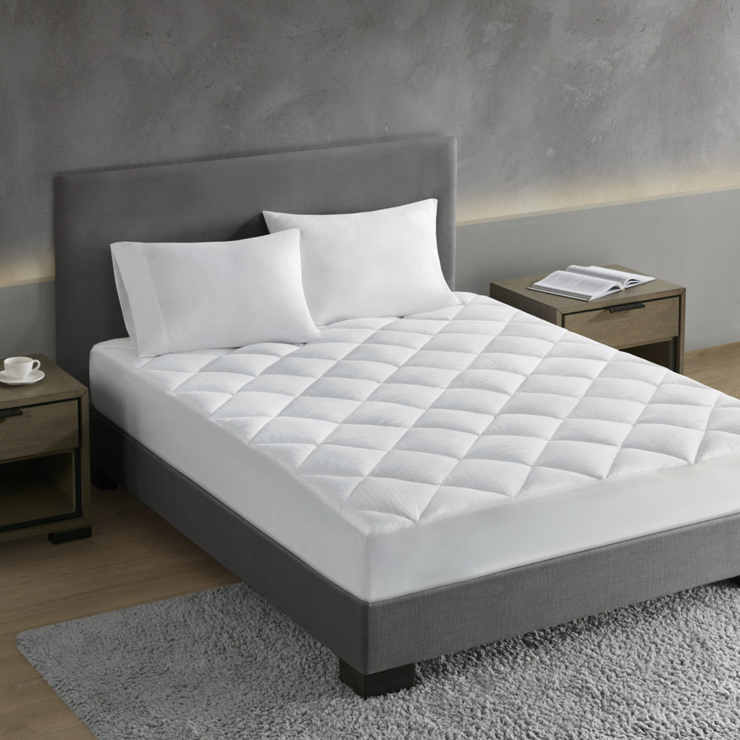 Signature Dobby Cotton Waterproof Mattress Pad Croscill Bed 