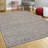 Mikaiyah Solid Color Machine Made Rectangle 5' x 7' Wool Area Rug in Natural Wool