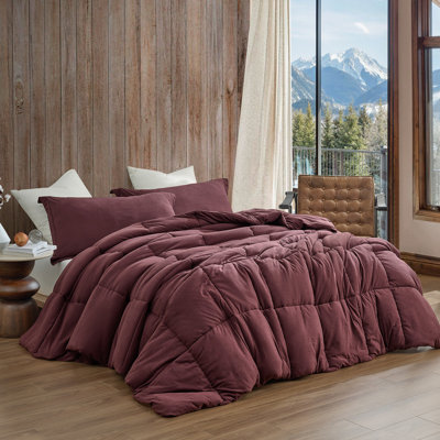 If My Bed Was a Hippo - Coma Inducer® Oversized Queen Comforter - Mahogany