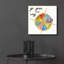 «Colorful World II» par Jess Aiken, art mural en verre acrylique-454089580