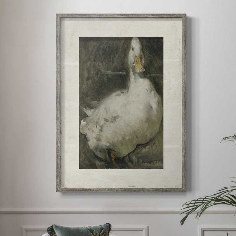 Reproduction encadrée vintage en bois massif LXVI