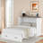 Multi-functional Foldable Murphy Bed  With Charging Station And 1 Large Storage Drawer-230405328-230405330