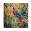 Perroquet tropical dans la forêt tropicale I - Art mural en bois de perroquet - sur bois de pin naturel-114377025