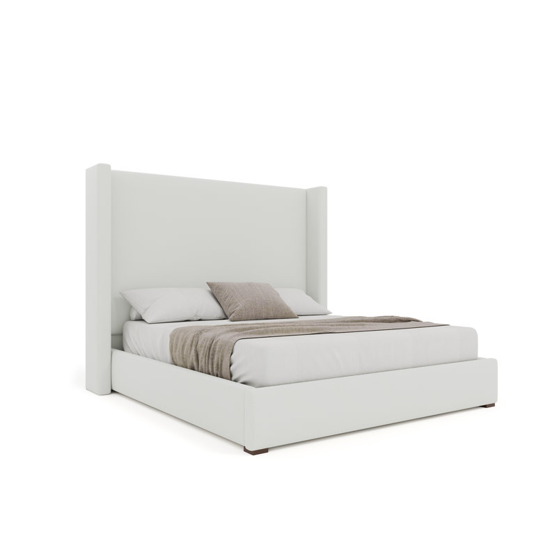 Aylet Low Upholstered Bed, Linen Brown, California King