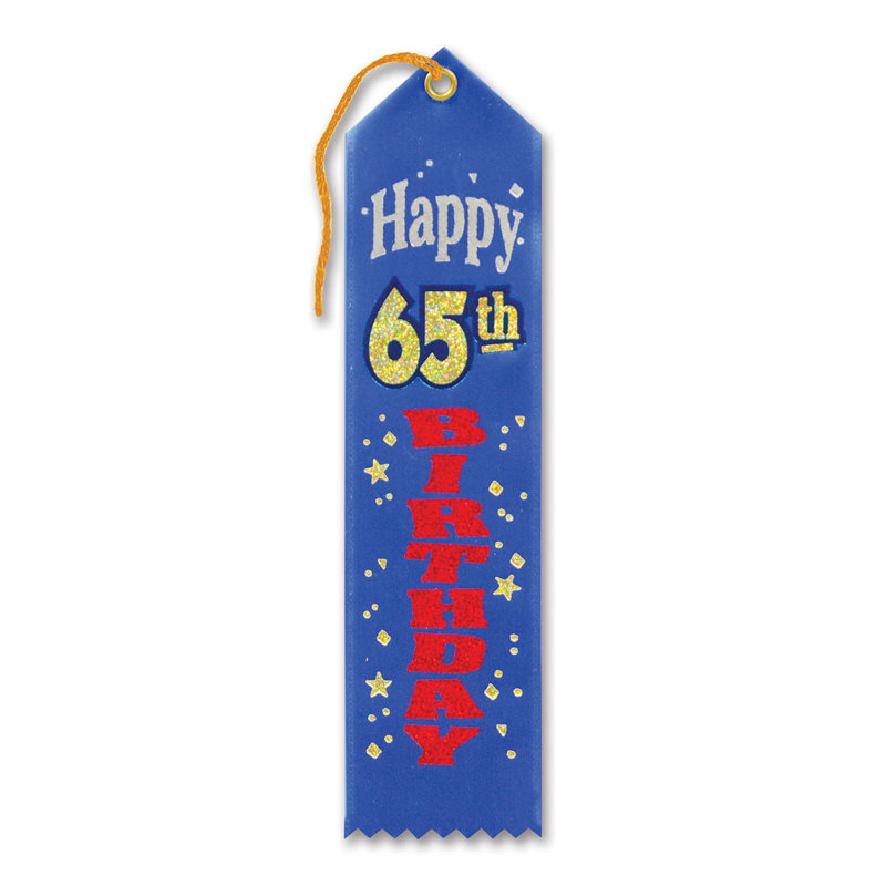 Ruban de joyeux 65e anniversaire