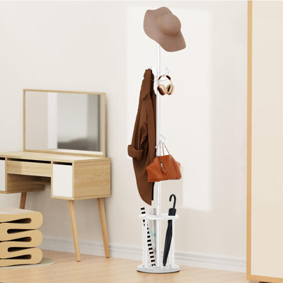 Coat Rack Stand with Umbrella Holder