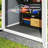 Lockable Sheds with Storage, Aluminum Polypropylene, Farmhouse Yard