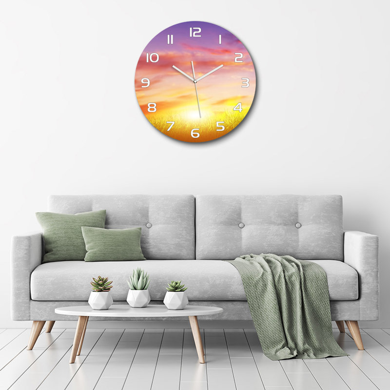 Julaine Glass Wall Clock