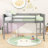 Wood Low Loft Bed with Ladder, ladder can be placed on the left or right-1155783024-1155783027