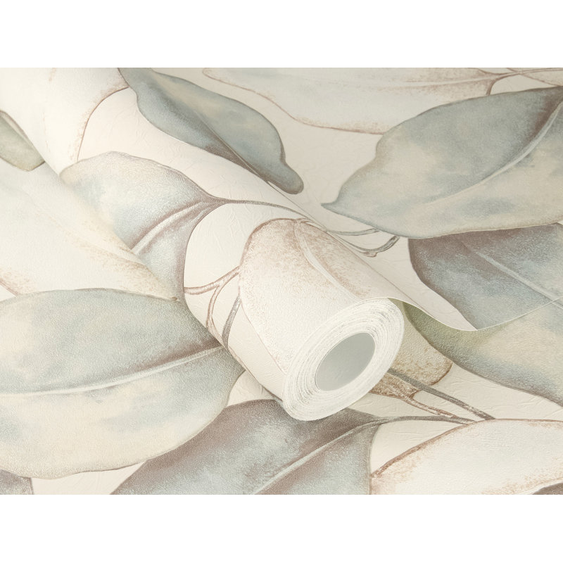 Papier peint Evanthe Aqua Vine, Bleu