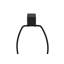 Lighting, h 25 po, lampe de table, port USB inclus, métal noir, abat-jour beige, transitionnel