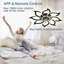 Ventilateur de plafond 35,4 po avec lumières, télécommande 3 températures de couleur, ventilateur à 6 vitesses