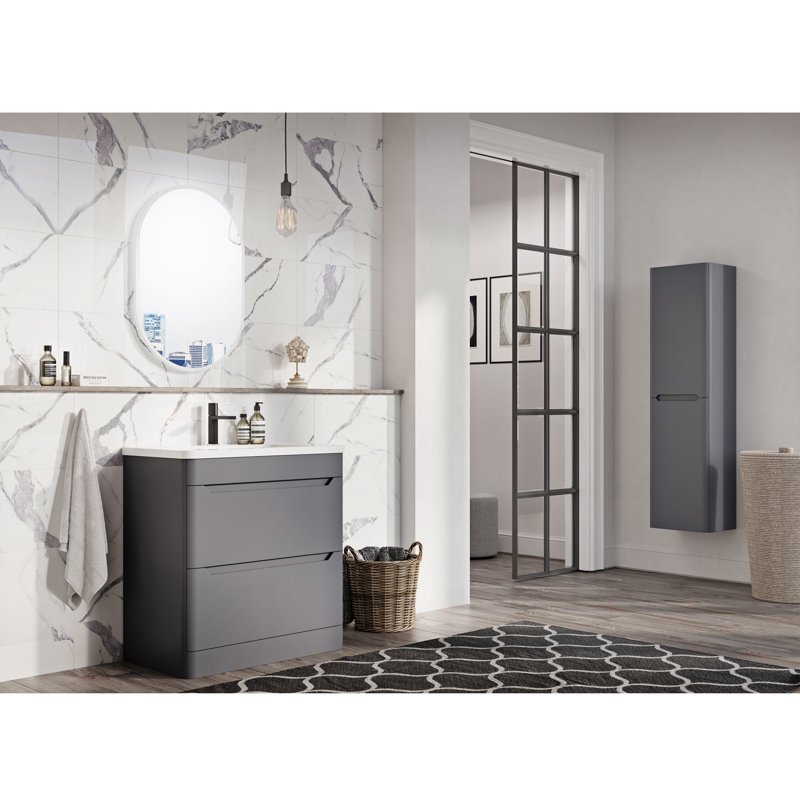 Eve Linen Cabinet, Charcoal