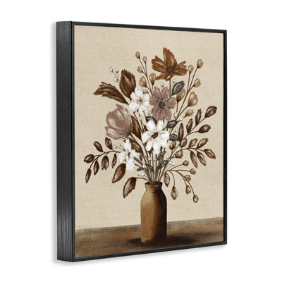 Vase à fleurs moka, estampe numérique, design par Kristen Dalpiaz