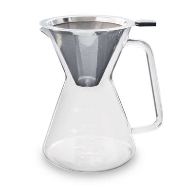 Modern Depo Glass Coffee Maker Pour Over 34 Ounce/ 1000ml With