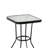 Elkie Square Metal Outdoor Dining Table , 24'' in. W 24'' in. D
