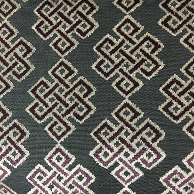 Carnaby-Wicklow Cut Velvet Upholstery Fabric, Fig