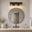 Applique murale moderne à 3 lumières de 18 pouces pour salle de bain