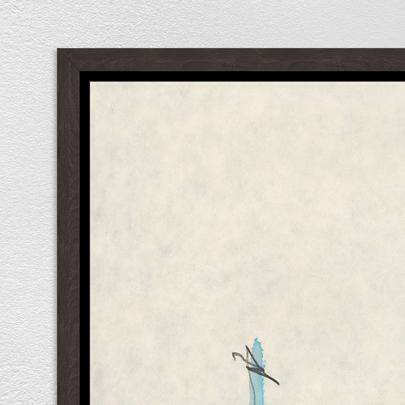 Splashes Of Blue V Painting by Barclay Butera,  Matt Black Framed