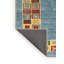 Tapis contemporain bleu / jaune / brun-1648100134