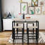 Table de salle à manger 5 pièces beige avec 4 chaises-992700176-992700183