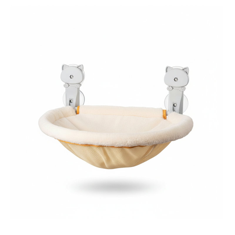 Foldable Cat Window Perch Stable, Space-Saving Sunbathing Hammock