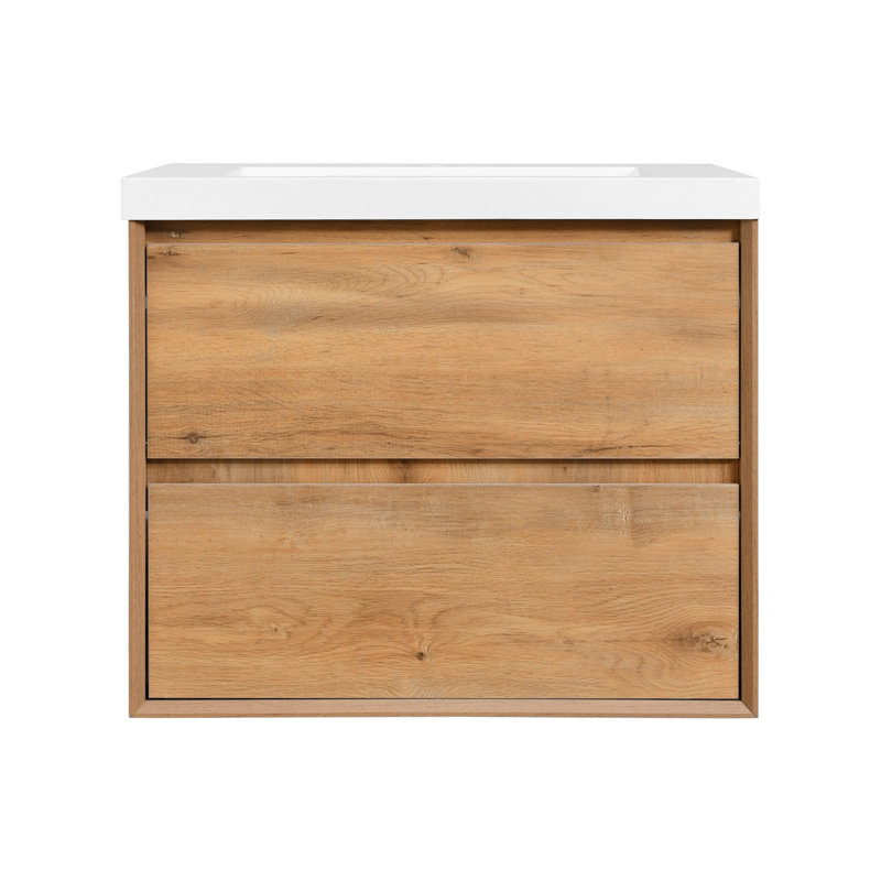 Meuble-lavabo mural simple 30 "avec dessus et lavabos Babajide