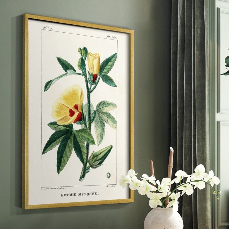 «Turpin Tropical Botanicals VI», reproduction encadrée - bois massif, H 14 po x l 11 po