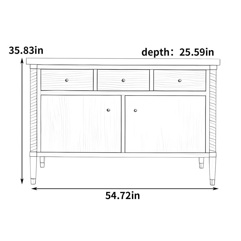 Solid wood kitchen island