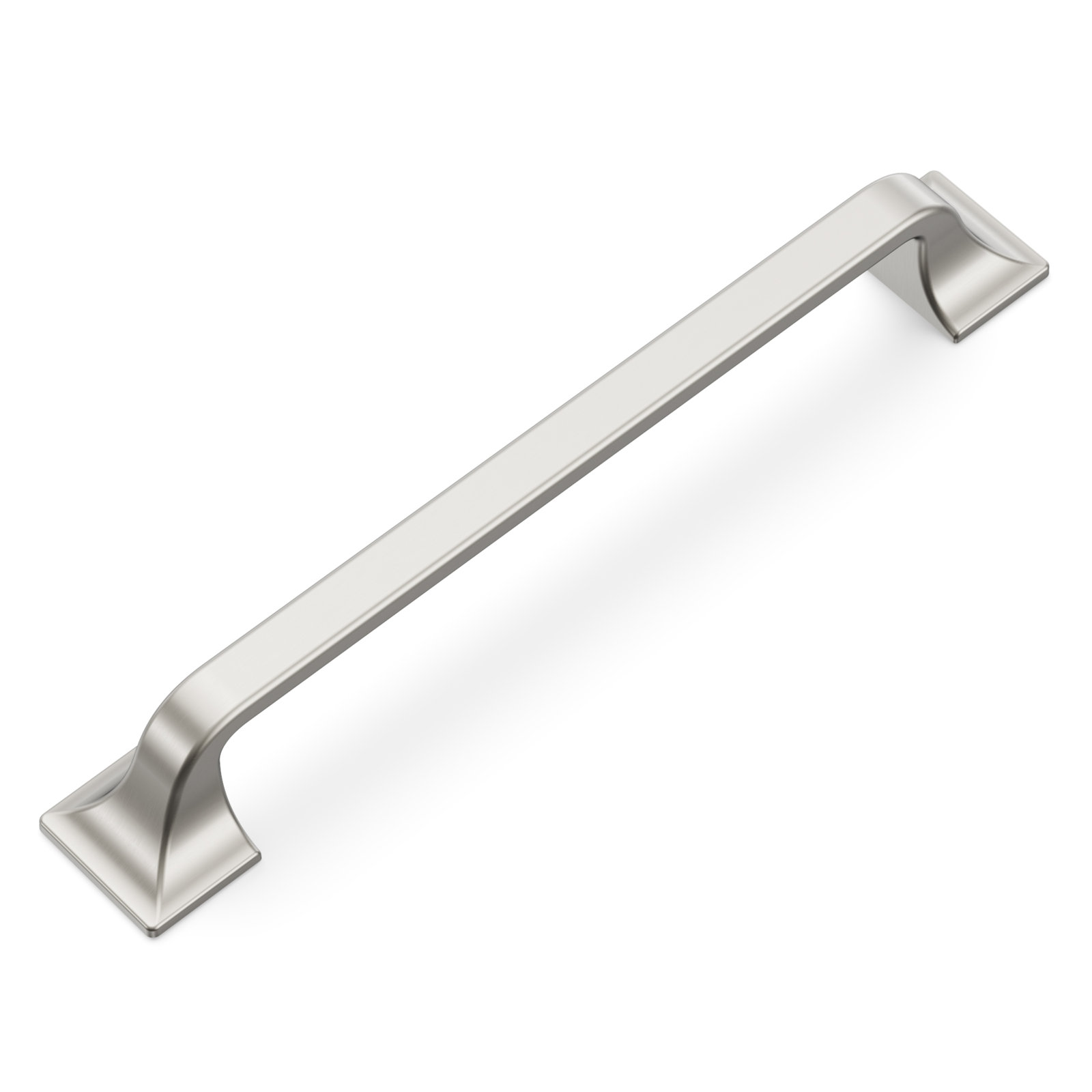 Forge Farmhouse Cabinet Pull, Satin Nickel, 6-5/16", null