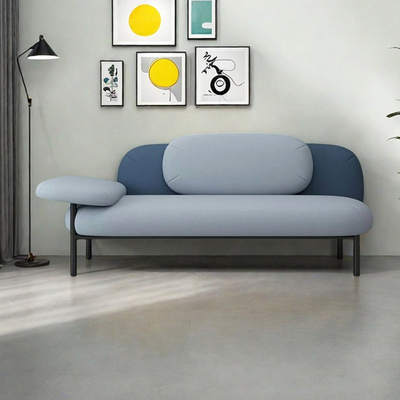 Méridienne Modern Modern, Orienté à gauche (vu de face), Bleu gris